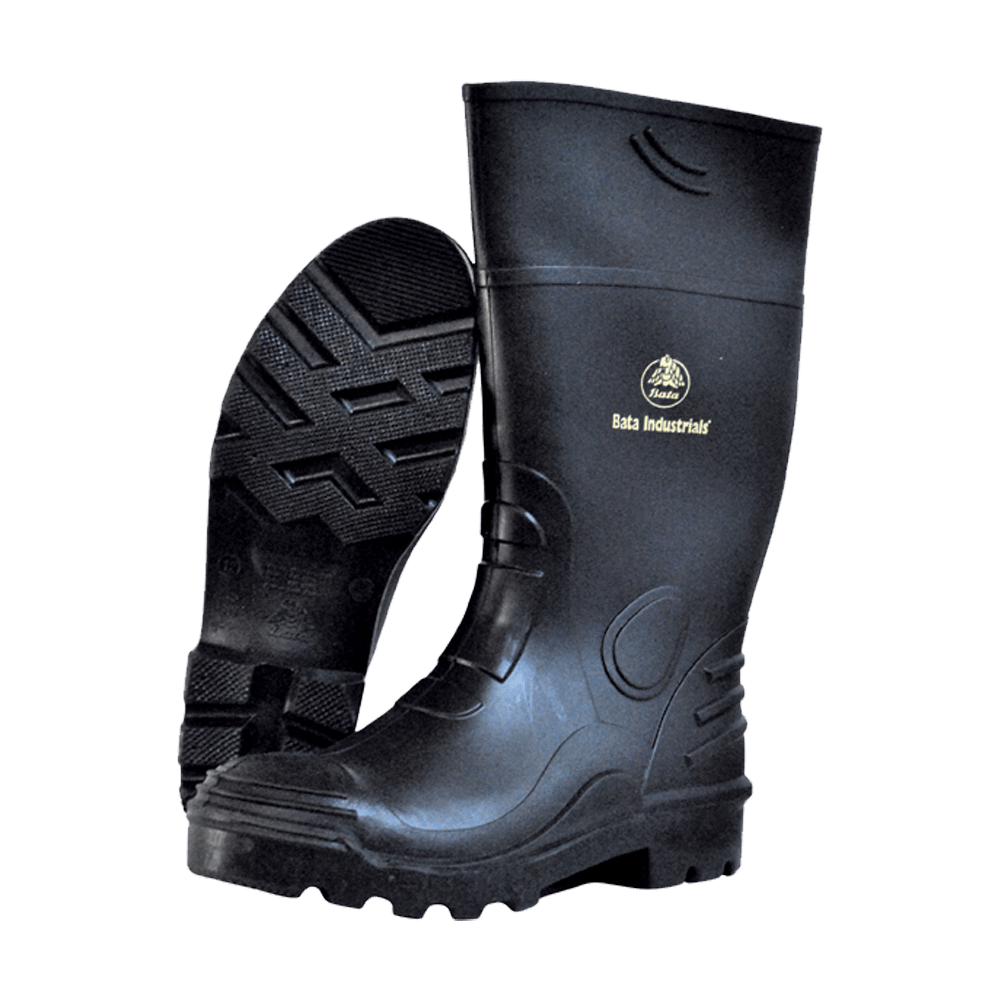 GUMBOOT BATA RHINO STEEL CAP S12 BLACK