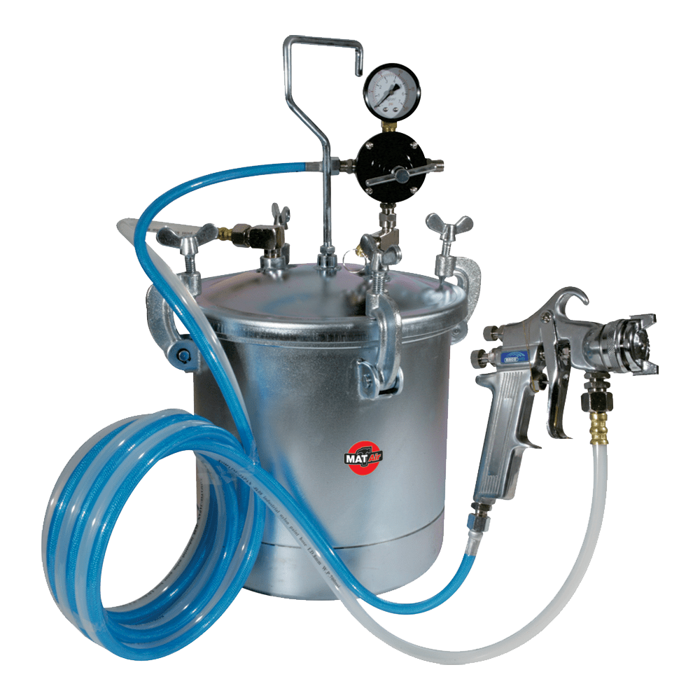 MATAIR PAINT TANK 2.25GAL +SPRAY GUN KEY FEATURES