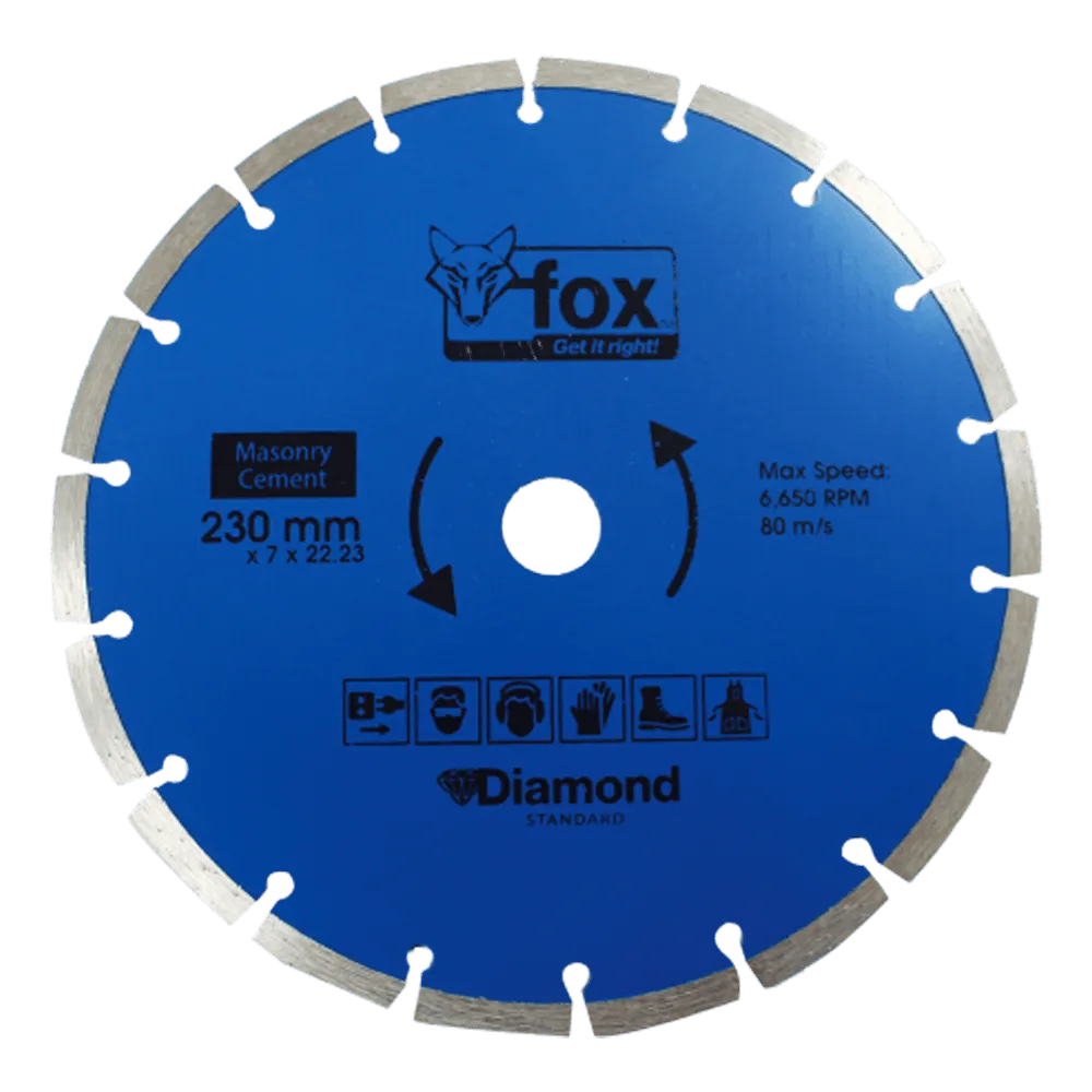 DIAMOND DISC FOX SEG 230MM MASONRYSTDP10