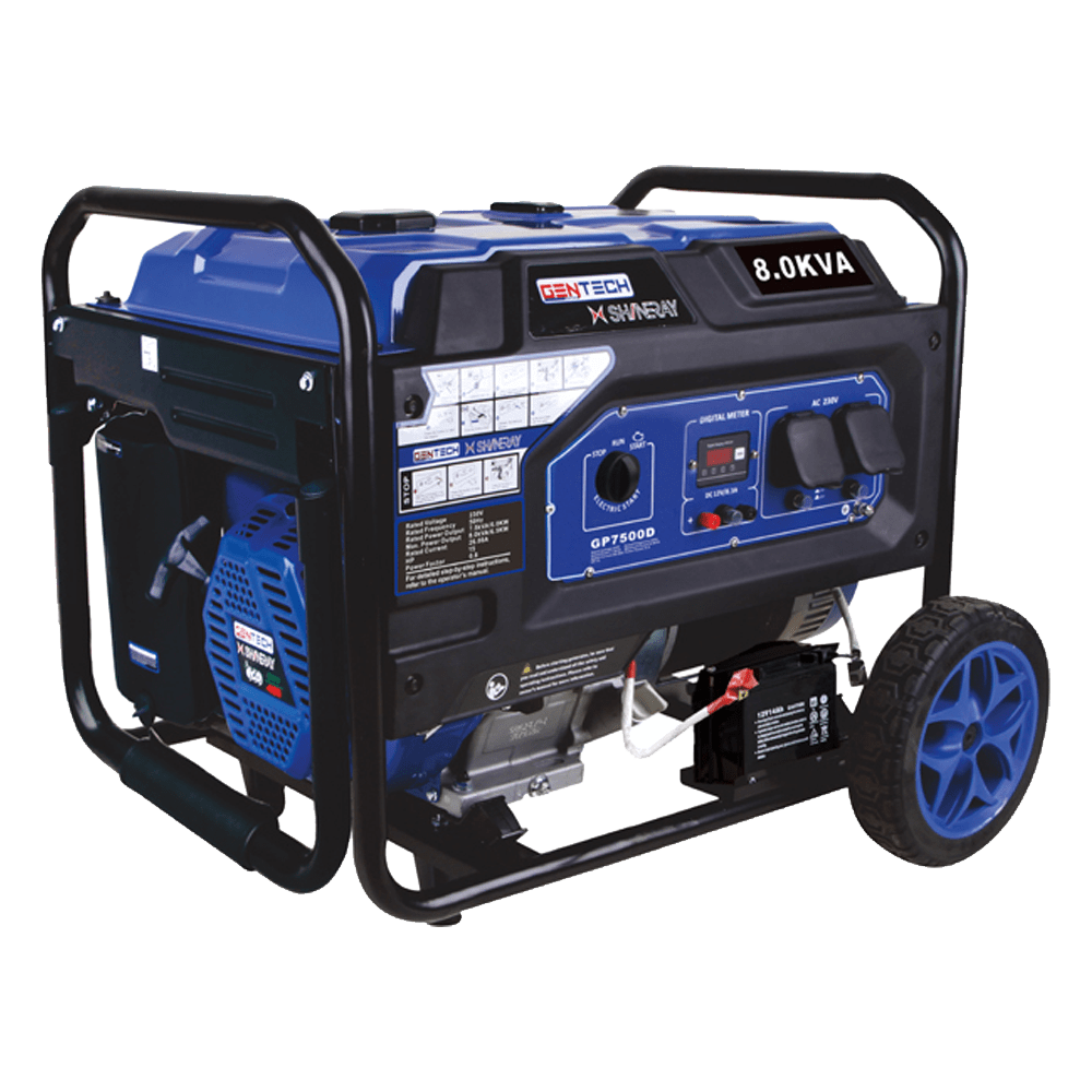 GENTECH GENERATOR 8.0KVA ELEC LRP 7500D